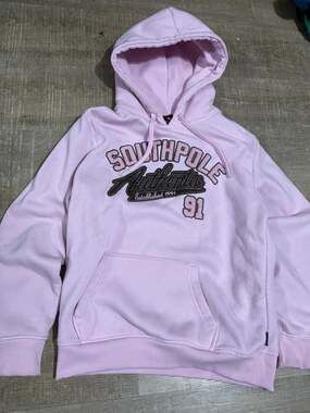 Southpole Authentic Collection Pink Graphic Pullover Hoodie Size Medium